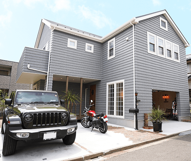 ガレージハウスの家の写真