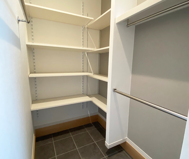 こだわりは収納スペースの写真